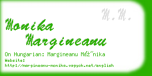 monika margineanu business card